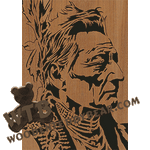 Native American #17 - Advanced | Fretwork Scroll Saw Pattern | Wooden Teddy Bear