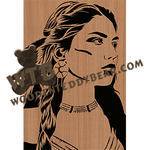 Native American Women #3 | Fretwork Scroll Saw Pattern | Wooden Teddy Bear