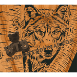 Wolf Behind Tree | Fretwork Scroll Saw Pattern | Wooden Teddy Bear