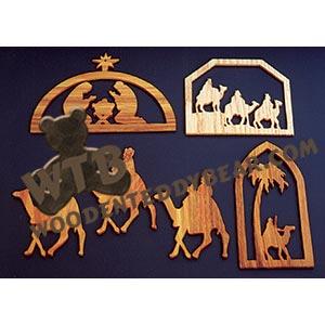 Wisemen Ornaments scroll saw pattern | The Wooden Teddy Bear