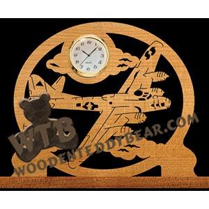 B-17 Warplane scroll saw pattern | The Wooden Teddy Bear