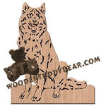 Siberian Husky scroll saw pattern | The Wooden Teddy Bear