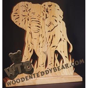 African Elephant scroll saw pattern | The Wooden Teddy Bear