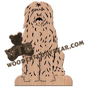 Old English Sheepdog scroll saw pattern | The Wooden Teddy Bear