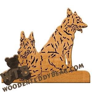 German Shepherds scroll saw pattern | The Wooden Teddy Bear