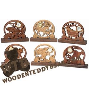 6 Wildlife Mini Clock Designs | Fretwork Scroll Saw Pattern