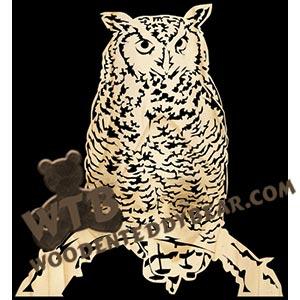 Owl | Fretwork Scroll Saw Pattern