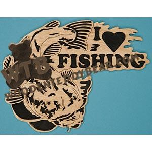 I Love Fishing - Catfish | Fretwork Scroll Saw Pattern