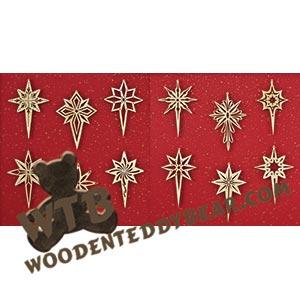 Heavenly Star Ornaments Set 2 | Fretwork Scroll Saw Pattern