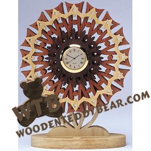 Starburst Mini Clock | Fretwork Scroll Saw Pattern