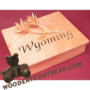 Wyoming scroll saw 3D trinket box  pattern | The Wooden Teddy Bear