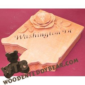 Washington DC scroll saw 3D trinket box  pattern | The Wooden Teddy Bear