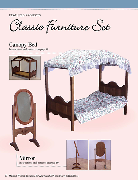 Doll Furniture American Girl Bed Diy Making Wooden Furniture For