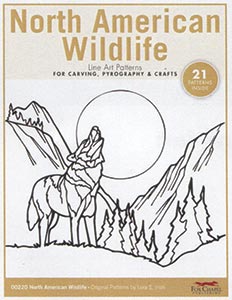 North American Wildlife Line Art Pattern Pack