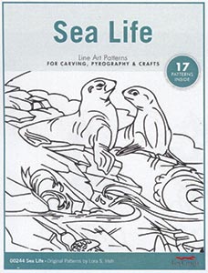 Sea Life Line Art Pattern Pack