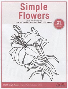 Simple Flowers Line Art Pattern Pack