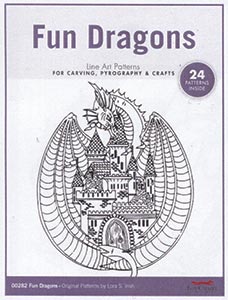 Fun Dragons Line Art Pattern Pack