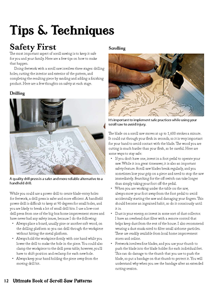 PB001 18 Compound Ornament Scroll Saw Patterns 1st Edition. Festive