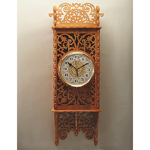 Victorian Wall Clock | Fretwork Scroll Saw Pattern | Wooden Teddy Bear