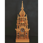 Imperial Tower Clock | Fretwork Scroll Saw Pattern | Wooden Teddy Bear