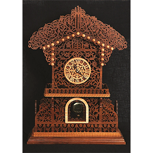 Fleetwood Clock | Fretwork Scroll Saw Pattern | Wooden Teddy Bear