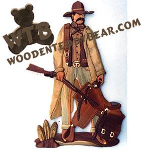 Rifleman Intarsia scroll saw pattern | The Wooden Teddy Bear