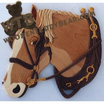 Draft Horse Intarsia scroll saw pattern | The Wooden Teddy Bear