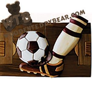 Soccer Intarsia scroll saw pattern | The Wooden Teddy Bear