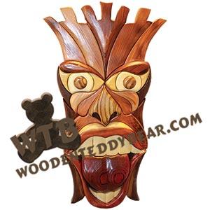 Tahiti Mask | Intarsia Scroll Saw Pattern | Wooden Teddy Bear