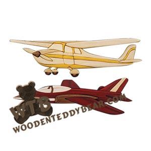 Airplanes | Fretwork Scroll Saw Pattern | Wooden Teddy Bear