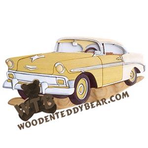 56 Chevy | Fretwork Scroll Saw Pattern | Wooden Teddy Bear