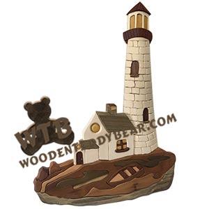 Light House | Fretwork Scroll Saw Pattern | Wooden Teddy Bear