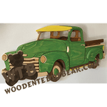 Chevy Pickup | Fretwork Scroll Saw Pattern | Wooden Teddy Bear