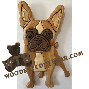 French Bulldog | Fretwork Scroll Saw Pattern | Wooden Teddy Bear