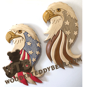 Star Eagle | Fretwork Scroll Saw Pattern | Wooden Teddy Bear