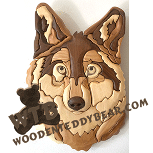 Wolf | Fretwork Scroll Saw Pattern | Wooden Teddy Bear