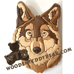 Wolf | Fretwork Scroll Saw Pattern | Wooden Teddy Bear