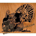 Wild Turkey fretwork scroll saw pattern | The Wooden Teddy Bear