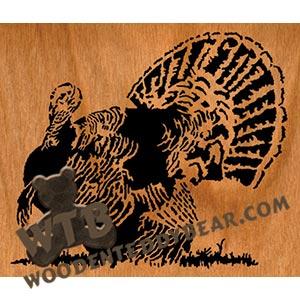 Wild Turkey fretwork scroll saw pattern | The Wooden Teddy Bear