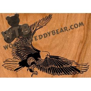 Eagle #3 fretwork scroll saw pattern | The Wooden Teddy Bear