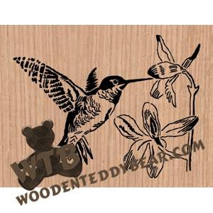 Hummingbird fretwork scroll saw pattern | The Wooden Teddy Bear