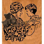 Soldier's Goodbye fretwork scroll saw pattern | The Wooden Teddy Bear