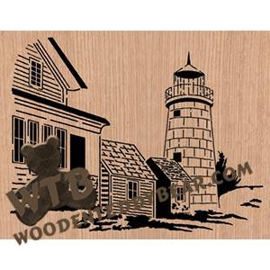 Lighthouse fretwork scroll saw pattern | The Wooden Teddy Bear