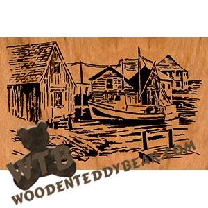 Jersey Boathouse fretwork scroll saw pattern | The Wooden Teddy Bear