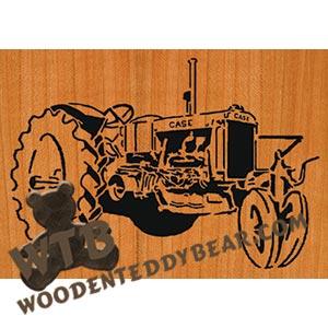 1938 Case RC Tractor fretwork scroll saw pattern | The Wooden Teddy Bear