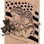 Our Country's Future fretwork scroll saw pattern | The Wooden Teddy Bear