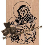 Mary & Jesus fretwork scroll saw pattern | The Wooden Teddy Bear