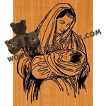 Mary & Jesus #2 fretwork scroll saw pattern | The Wooden Teddy Bear
