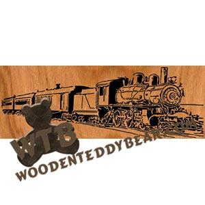 Steam Engine fretwork scroll saw pattern | The Wooden Teddy Bear