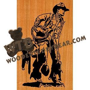 Cowboy fretwork scroll saw pattern | The Wooden Teddy Bear